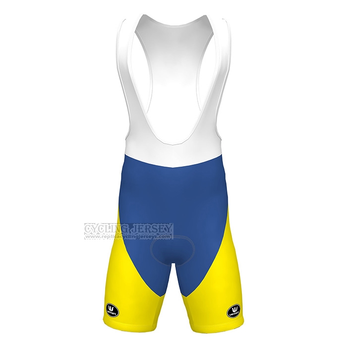 2022 Cycling Jersey Sport Vlaanderen-Baloise Blue Yellow Short Sleeve and Bib Short